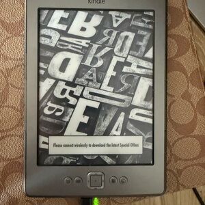 Amazon Kindle E-Reader in Silver and Black